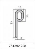 Силиконовый уплотнитель Р-образный 751392.228