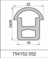 Профиль силиконовый 754152.052